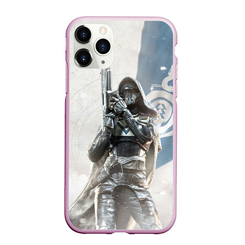 Чехол iPhone 11 Pro матовый Destiny: Blue / 3D-Розовый – фото 1