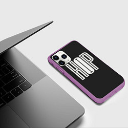 Чехол iPhone 11 Pro матовый Hip-Hop Inside, цвет: 3D-фиолетовый — фото 2