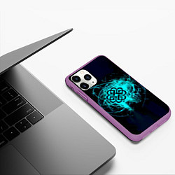 Чехол iPhone 11 Pro матовый Breaking Benjamin, цвет: 3D-фиолетовый — фото 2