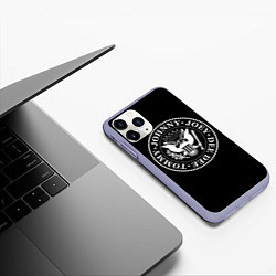 Чехол iPhone 11 Pro матовый The Ramones, цвет: 3D-светло-сиреневый — фото 2