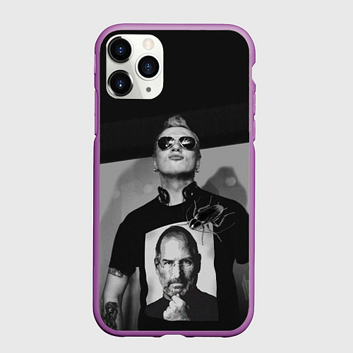 Чехол iPhone 11 Pro матовый Тараканы / 3D-Фиолетовый – фото 1