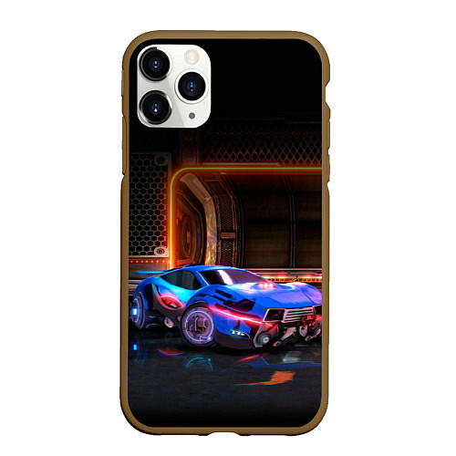 Чехол iPhone 11 Pro матовый Rocket League / 3D-Коричневый – фото 1