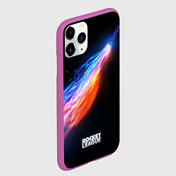 Чехол iPhone 11 Pro матовый Rocket League, цвет: 3D-фиолетовый — фото 2
