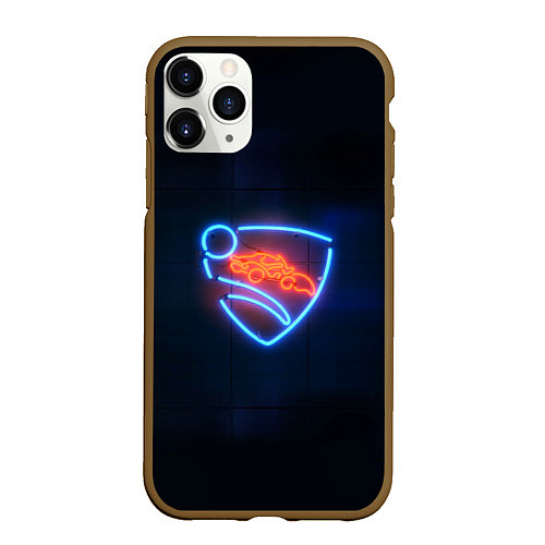 Чехол iPhone 11 Pro матовый Rocket League / 3D-Коричневый – фото 1