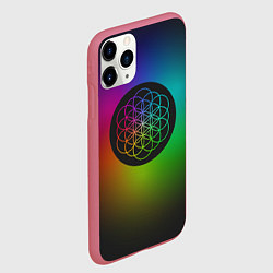 Чехол iPhone 11 Pro матовый Coldplay Colour, цвет: 3D-малиновый — фото 2