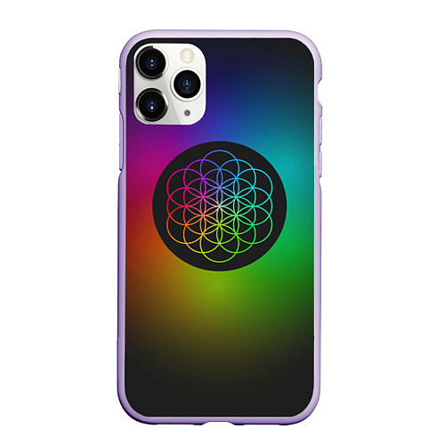 Чехол iPhone 11 Pro матовый Coldplay Colour / 3D-Светло-сиреневый – фото 1