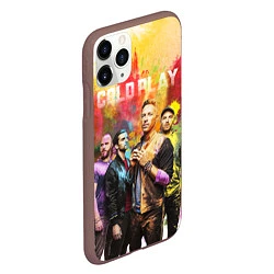 Чехол iPhone 11 Pro матовый Coldplay, цвет: 3D-коричневый — фото 2