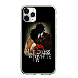 Чехол iPhone 11 Pro матовый Motionless in White: Love, цвет: 3D-салатовый