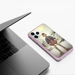 Чехол iPhone 11 Pro матовый Girl-boy, цвет: 3D-розовый — фото 2