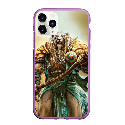 Чехол iPhone 11 Pro матовый Magic: The Gathering / 3D-Фиолетовый – фото 1