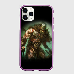 Чехол iPhone 11 Pro матовый Magic: The Gathering, цвет: 3D-фиолетовый