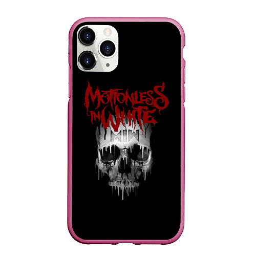 Чехол iPhone 11 Pro матовый MIW Skull / 3D-Малиновый – фото 1