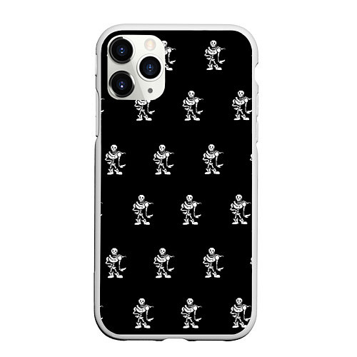 Чехол iPhone 11 Pro матовый Undertale / 3D-Белый – фото 1