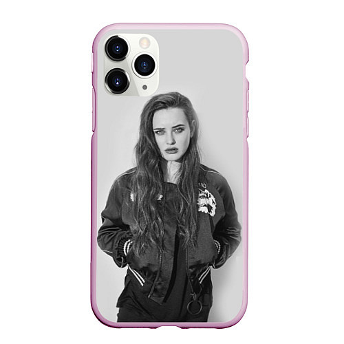 Чехол iPhone 11 Pro матовый Katherine Mono / 3D-Розовый – фото 1