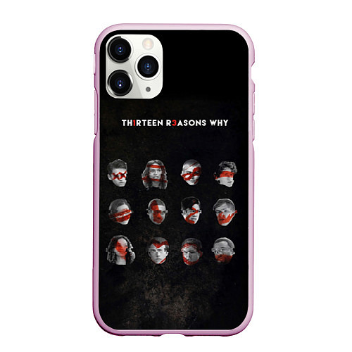 Чехол iPhone 11 Pro матовый Thirteen Reasons Why / 3D-Розовый – фото 1