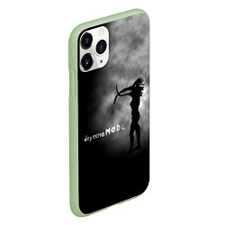 Чехол iPhone 11 Pro матовый Depeche Mode, цвет: 3D-салатовый — фото 2