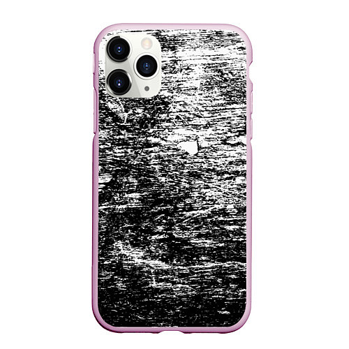 Чехол iPhone 11 Pro матовый Краска и потертости! / 3D-Розовый – фото 1