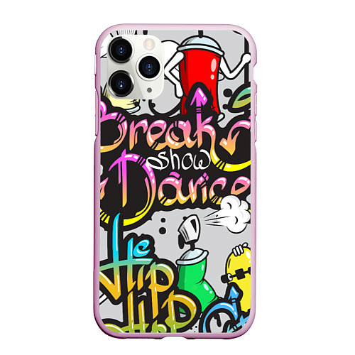 Чехол iPhone 11 Pro матовый Break Show Dance / 3D-Розовый – фото 1