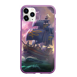 Чехол iPhone 11 Pro матовый Sea of thieves