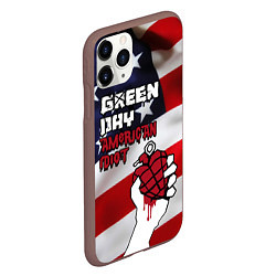 Чехол iPhone 11 Pro матовый Green Day American Idiot, цвет: 3D-коричневый — фото 2