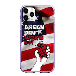 Чехол iPhone 11 Pro матовый Green Day American Idiot, цвет: 3D-светло-сиреневый