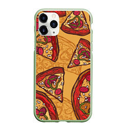 Чехол iPhone 11 Pro матовый Пицца
