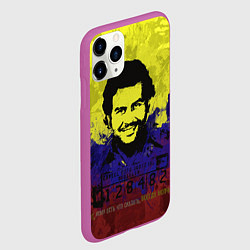 Чехол iPhone 11 Pro матовый Пабло Эскобар, цвет: 3D-фиолетовый — фото 2