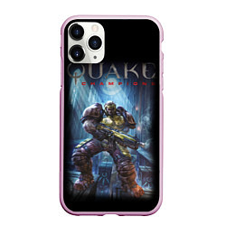 Чехол iPhone 11 Pro матовый Quake: Soldier Champion, цвет: 3D-розовый