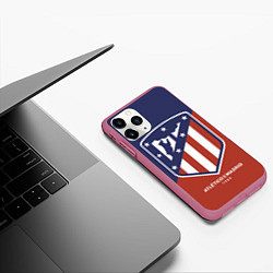 Чехол iPhone 11 Pro матовый Atletico Madrid FC 1903, цвет: 3D-малиновый — фото 2