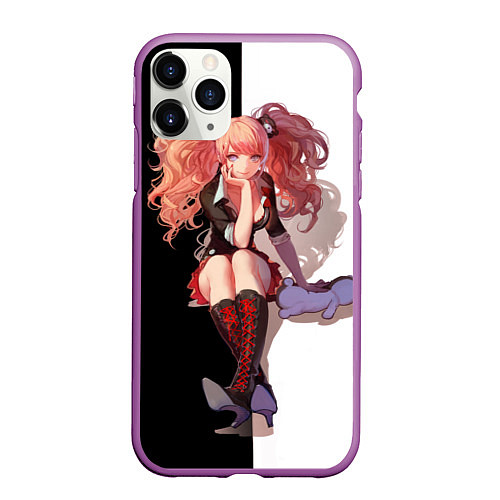 Чехол iPhone 11 Pro матовый Джунко / 3D-Фиолетовый – фото 1