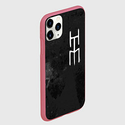 Чехол iPhone 11 Pro матовый HIM, цвет: 3D-малиновый — фото 2