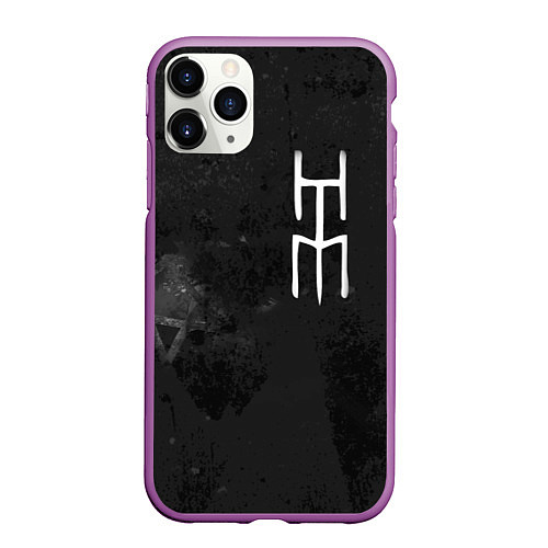 Чехол iPhone 11 Pro матовый HIM / 3D-Фиолетовый – фото 1