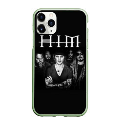 Чехол iPhone 11 Pro матовый HIM Rock, цвет: 3D-салатовый