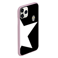 Чехол iPhone 11 Pro матовый FC Juventus: Star, цвет: 3D-розовый — фото 2