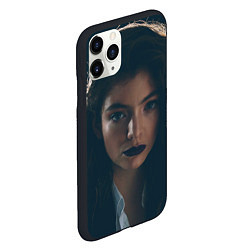 Чехол iPhone 11 Pro матовый Lorde: Black lips, цвет: 3D-черный — фото 2