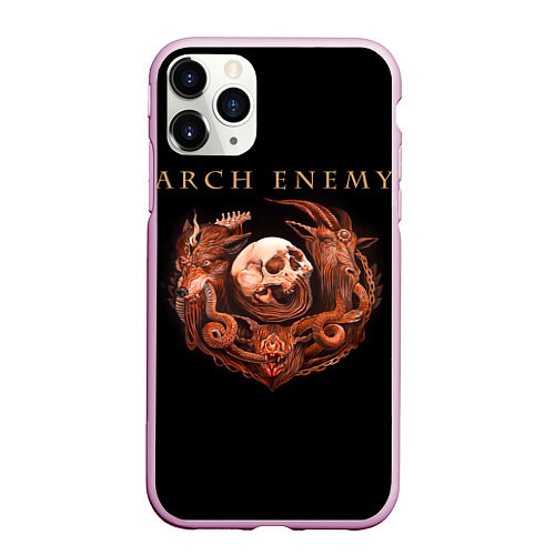 Чехол iPhone 11 Pro матовый Arch Enemy: Kingdom / 3D-Розовый – фото 1