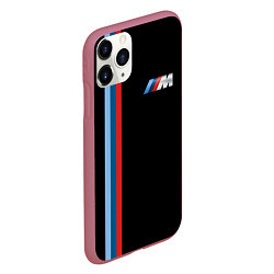 Чехол iPhone 11 Pro матовый BMW BLACK COLLECTION БМВ, цвет: 3D-малиновый — фото 2