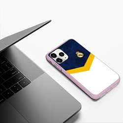 Чехол iPhone 11 Pro матовый Real Madrid FC: Sport, цвет: 3D-розовый — фото 2