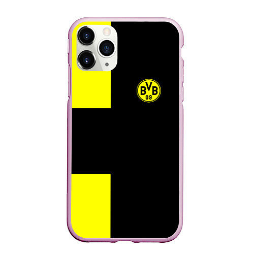 Чехол iPhone 11 Pro матовый BVB FC: Black style / 3D-Розовый – фото 1