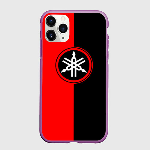 Чехол iPhone 11 Pro матовый Yamaha / 3D-Фиолетовый – фото 1