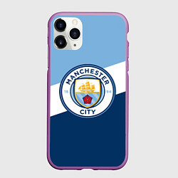 Чехол iPhone 11 Pro матовый FC Manchester City: Colors