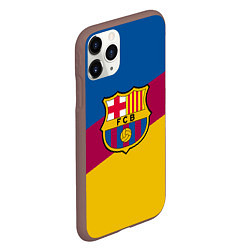 Чехол iPhone 11 Pro матовый FC Barcelona 2018 Colors, цвет: 3D-коричневый — фото 2