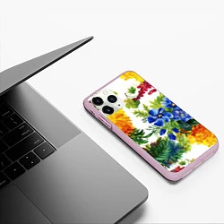 Чехол iPhone 11 Pro матовый Summer, цвет: 3D-розовый — фото 2