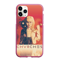 Чехол iPhone 11 Pro матовый Chvrches Girl, цвет: 3D-малиновый