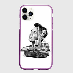 Чехол iPhone 11 Pro матовый Илон Маск