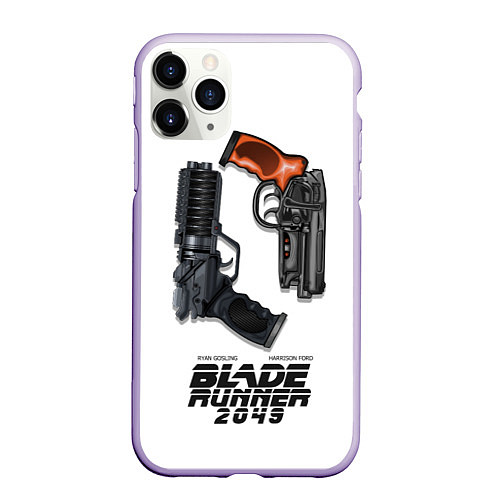 Чехол iPhone 11 Pro матовый Blade Runner 2049: Weapon / 3D-Светло-сиреневый – фото 1