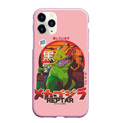 Чехол iPhone 11 Pro матовый Godzilla Reptar, цвет: 3D-розовый