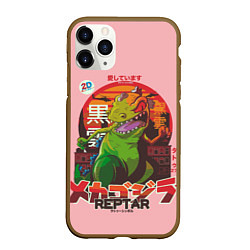Чехол iPhone 11 Pro матовый Godzilla Reptar, цвет: 3D-коричневый
