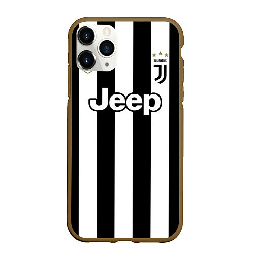 Чехол iPhone 11 Pro матовый Juventus FC: Higuain Home 17/18 / 3D-Коричневый – фото 1