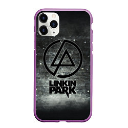 Чехол iPhone 11 Pro матовый Linkin Park: Wall, цвет: 3D-фиолетовый